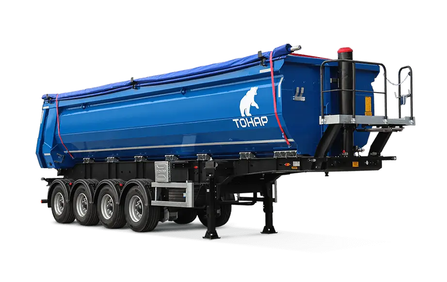 Полуприцеп с задней разгрузкой Тонар SH4-38 (95234) - высота ССУ 1350